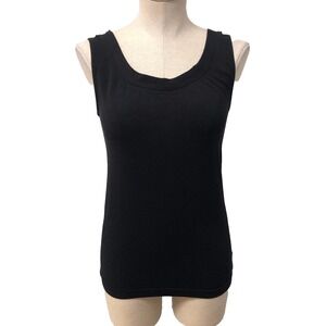 Wolford Tank Top Womens Medium Black Stretch Baselayer Classic Minimalist